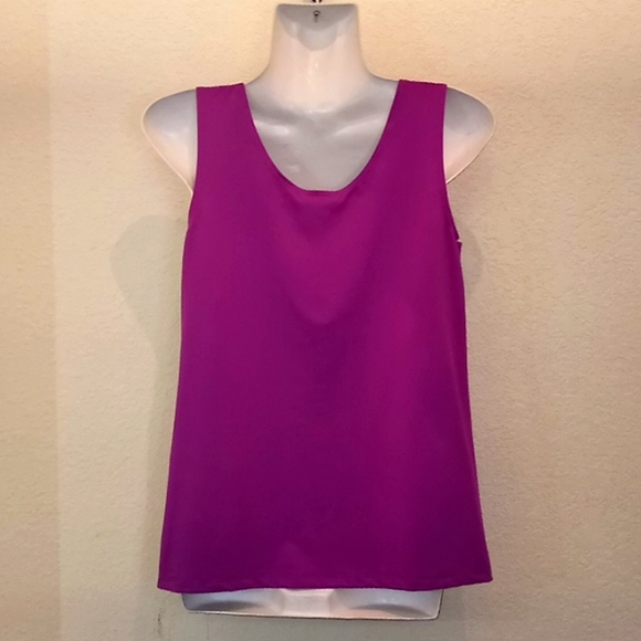 Chico's Violet Microfiber Basic Tank Top - Picture 6 of 11